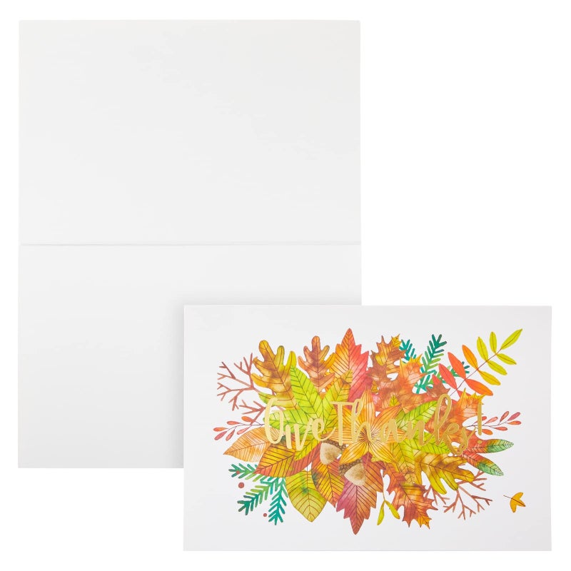 Sustainable Greetings Thank You Cards with Envelopes - 4 x 6 In, Multicolor, 48 Pack, Kraft - Greeting Card Pack & Thank You Notes - Blank Inside - Image 3